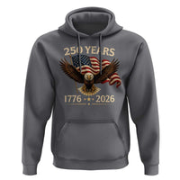250 Anniversary USA Patriotic Eagle Hoodie 250th 4th Of July 1776 2026 Flag