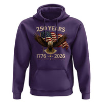 250 Anniversary USA Patriotic Eagle Hoodie 250th 4th Of July 1776 2026 Flag