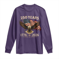 250 Anniversary USA Patriotic Eagle Long Sleeve Shirt 250th 4th Of July 1776 2026 Flag