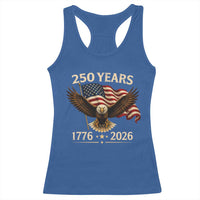 250 Anniversary USA Patriotic Eagle Racerback Tank Top 250th 4th Of July 1776 2026 Flag
