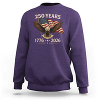 250 Anniversary USA Patriotic Eagle Sweatshirt 250th 4th Of July 1776 2026 Flag