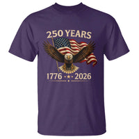250 Anniversary USA Patriotic Eagle T Shirt 250th 4th Of July 1776 2026 Flag