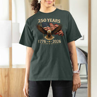 250 Anniversary USA Patriotic Eagle T Shirt For Women 250th 4th Of July 1776 2026 Flag