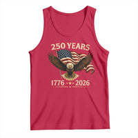 250 Anniversary USA Patriotic Eagle Tank Top 250th 4th Of July 1776 2026 Flag