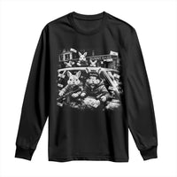 Funny Bunny Gang Long Sleeve Shirt Vintage Rabbit Meme