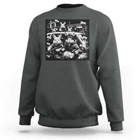 Funny Bunny Gang Sweatshirt Vintage Rabbit Meme