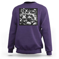 Funny Bunny Gang Sweatshirt Vintage Rabbit Meme