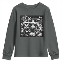 Funny Bunny Gang Youth Sweatshirt Vintage Rabbit Meme