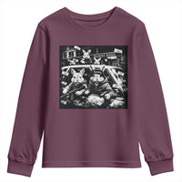 Funny Bunny Gang Youth Sweatshirt Vintage Rabbit Meme