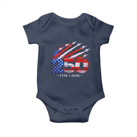 250th Anniversary USA Baby Onesie Patriotic 250 Years American 4th July 1776 2026
