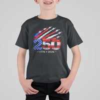 250th Anniversary USA T Shirt For Kid Patriotic 250 Years American 4th July 1776 2026