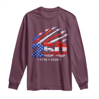 250th Anniversary USA Long Sleeve Shirt Patriotic 250 Years American 4th July 1776 2026