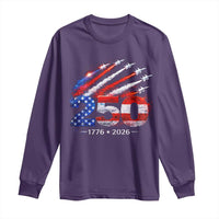250th Anniversary USA Long Sleeve Shirt Patriotic 250 Years American 4th July 1776 2026