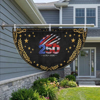250th Anniversary USA Patriotic Fan Flag 250 Years American 4th July 1776 2026