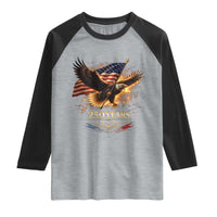 Eagle 250 Anniversary Usa Raglan Shirt 1776 2026 Patriotic 4th Of July 250 Year American Flag