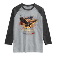 Eagle 250 Anniversary Usa Raglan Shirt 1776 2026 Patriotic 4th Of July 250 Year American Flag