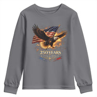 Eagle 250 Anniversary Usa Youth Sweatshirt 1776 2026 Patriotic 4th Of July 250 Year American Flag