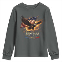 Eagle 250 Anniversary Usa Youth Sweatshirt 1776 2026 Patriotic 4th Of July 250 Year American Flag