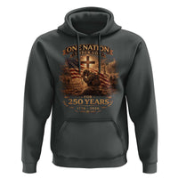 Blessings 250 Years America Hoodie Christian Patriotic One Nation Under God US Flag