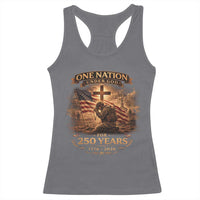 Blessings 250 Years America Racerback Tank Top Christian Patriotic One Nation Under God US Flag