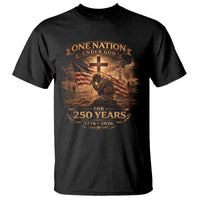 Blessings 250 Years America T Shirt Christian Patriotic One Nation Under God US Flag