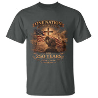 Blessings 250 Years America T Shirt Christian Patriotic One Nation Under God US Flag