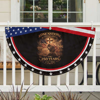 Blessings 250 Years America Patriotic Fan Flag Christian One Nation Under God US Flag