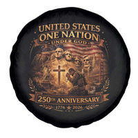 Blessings 250 Years America Spare Tire Cover Christian Patriotic One Nation Under God Founding Fathers