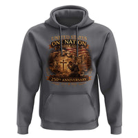 Blessings 250 Years America Hoodie Christian Patriotic One Nation Under God Founding Fathers