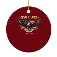 250 Years USA Ceramic Ornament Patriotic Eagle America Flag 250th Anniversary 1776 2026