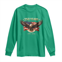 250 Years USA Long Sleeve Shirt Patriotic Eagle America Flag 250th Anniversary 1776 2026