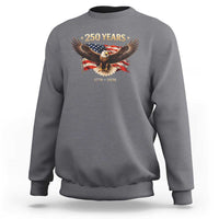 250 Years USA Sweatshirt Patriotic Eagle America Flag 250th Anniversary 1776 2026