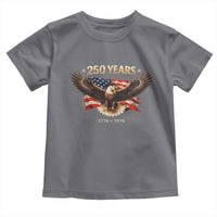 250 Years USA Toddler T Shirt Patriotic Eagle America Flag 250th Anniversary 1776 2026