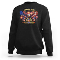 USA 250th Anniversary Eagle Sweatshirt 4th July Independence Day Patriotic USA Flag
