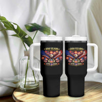 USA 250th Anniversary Eagle Tumbler With Handle 4th July Independence Day Patriotic USA Flag