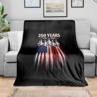 250 Years Anniversary Throw Blanket Usa American Flag 1776 2026 Patriotic Independence Day 4th July
