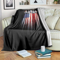 250 Years Anniversary Throw Blanket Usa American Flag 1776 2026 Patriotic Independence Day 4th July