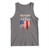 250 Years Anniversary Tank Top Usa American Flag 1776 2026 Patriotic Independence Day 4th July