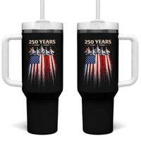 250 Years Anniversary Tumbler With Handle Usa American Flag 1776 2026 Patriotic Independence Day 4th July