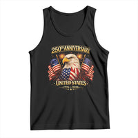 250th Anniversary Tank Top United States 250 Years Birthday 1776 2026 Eagle USA Flag