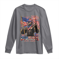 Bigfoot 250th Anniversary Long Sleeve Shirt USA Independence 250 Years Of Freedom 1776 2026 Patriotic Flag