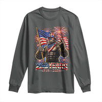 Bigfoot 250th Anniversary Long Sleeve Shirt USA Independence 250 Years Of Freedom 1776 2026 Patriotic Flag