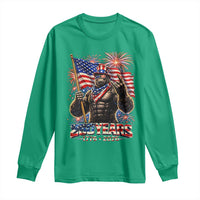 Bigfoot 250th Anniversary Long Sleeve Shirt USA Independence 250 Years Of Freedom 1776 2026 Patriotic Flag