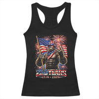Bigfoot 250th Anniversary Racerback Tank Top USA Independence 250 Years Of Freedom 1776 2026 Patriotic Flag