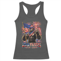 Bigfoot 250th Anniversary Racerback Tank Top USA Independence 250 Years Of Freedom 1776 2026 Patriotic Flag