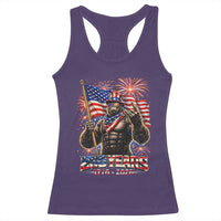 Bigfoot 250th Anniversary Racerback Tank Top USA Independence 250 Years Of Freedom 1776 2026 Patriotic Flag