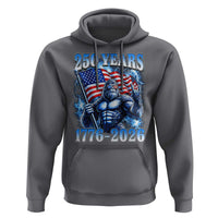 Bigfoot 250th Anniversary America Hoodie 250 Years Of Freedom 4th July 1776 2026 Patriotic Flag