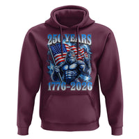 Bigfoot 250th Anniversary America Hoodie 250 Years Of Freedom 4th July 1776 2026 Patriotic Flag