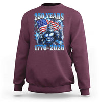 Bigfoot 250th Anniversary America Sweatshirt 250 Years Of Freedom 4th July 1776 2026 Patriotic Flag