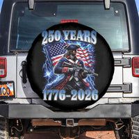 250th Anniversary Yankee Spirit Spare Tire Cover 1776 2026 Patriotic Tactical Minuteman US Flag